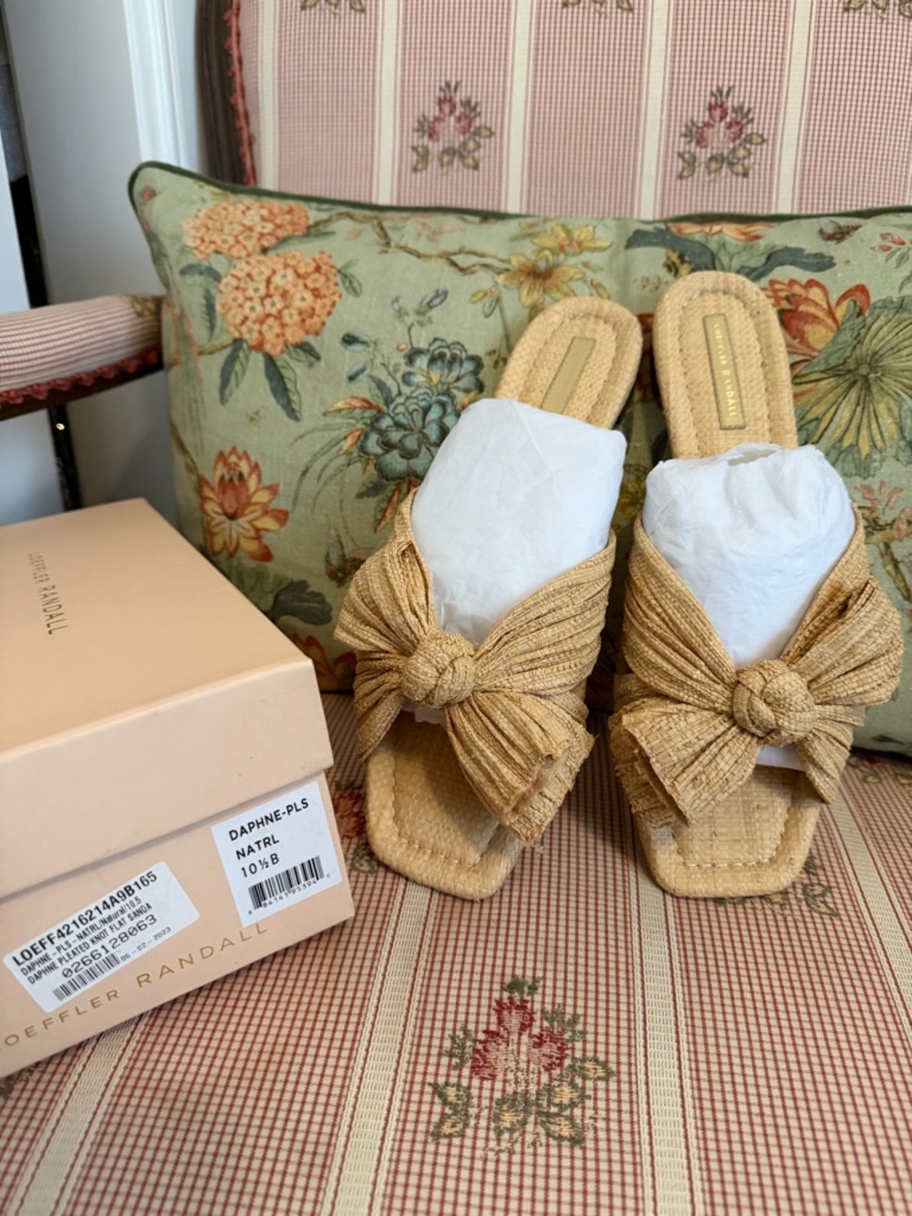 Loeffler Randall Daphne sandal Natural Raffia